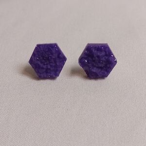 5/$25 Hand Crafted Hexagon Earrings